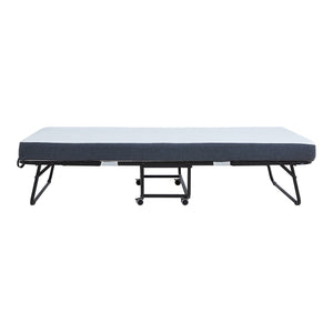 Letto Pieghevole Borjavle con Materasso in Schiuma a Memoria 90x200 cm Brandina Singola con Rotelle [en.casa] 