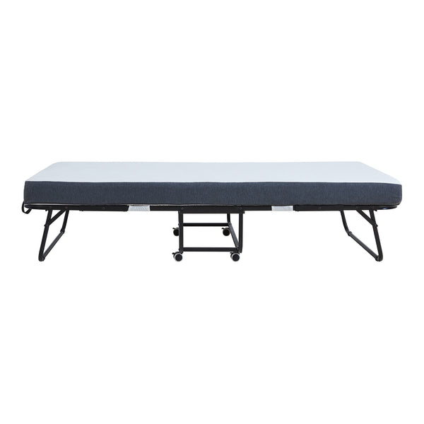Letto Pieghevole Borjavle con Materasso in Schiuma a Memoria 90x200 cm Brandina Singola con Rotelle [en.casa] 