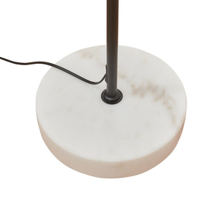 Lampadaire Vatka GU10 métal noir / marbre blanc lux.pro