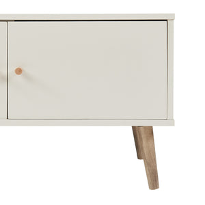 Meuble TV Hallevil 150 x 39 x 45 cm gris clair [en.casa]