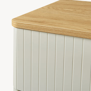 Commode Ferrersp 70 x 60 x 40 cm effet chêne / couleur sable [en.casa] 