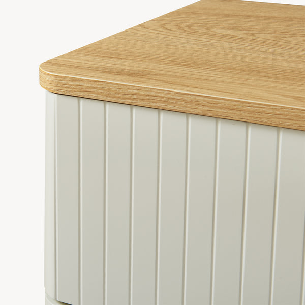 Commode Ferrersp 70 x 60 x 40 cm effet chêne / couleur sable [en.casa] 