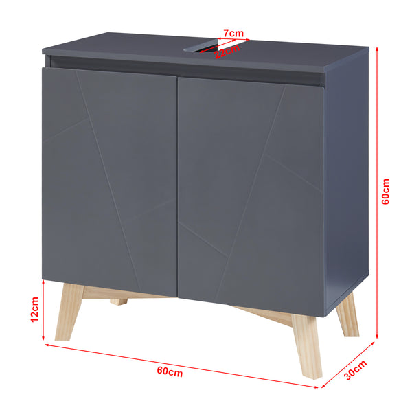 Set Mobili da Bagno Overath Arredo Completo 5 Elementi [en.casa] 