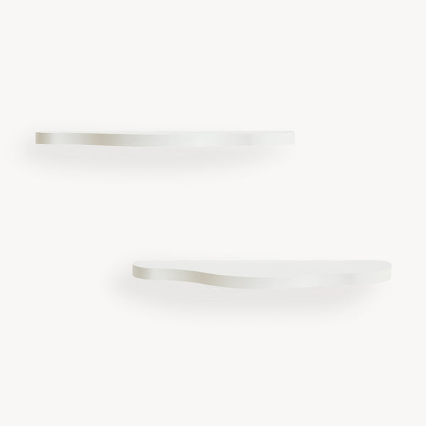 Set di 2 Mensole da Parete Sirlstalo per Cameretta 57 x 19 x 3 cm - Bianco [en.casa]