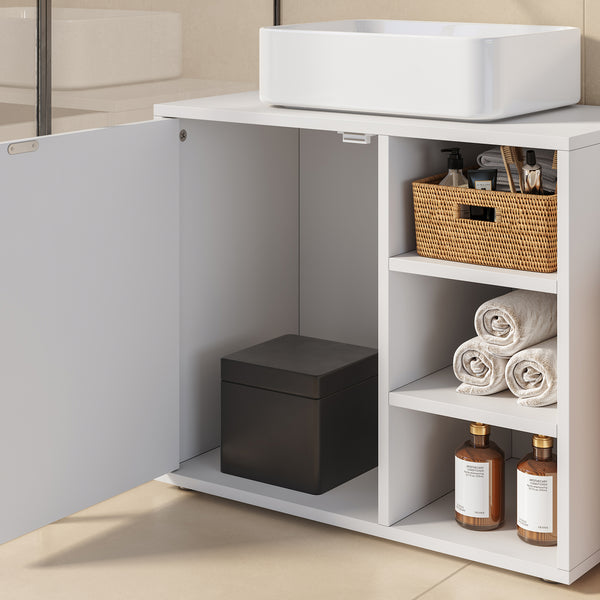 Meuble sous-vasque Kulaik 51 x 60 x 32 cm blanc [en.casa]