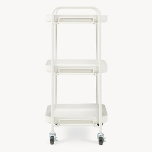 Chariot de service Kelevn 67 x 33 x 31 cm acier gris [en.casa]