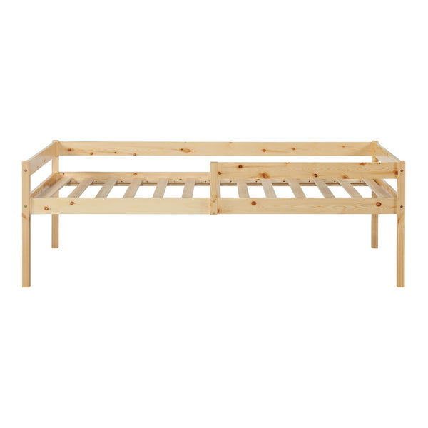 Lit gigogne pour enfant Sonkajärvi avec 2 tiroirs bois de pin 90 x 200 cm naturel [en.casa]