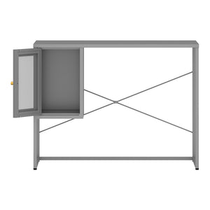 Bureau Sund acier 75 x 100 x 50 cm gris [en.casa]