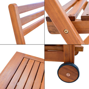 Set da Pranzo per Esterno Acerenza in Legno di Acacia Certificato FSC® [en.casa] 