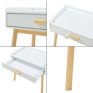 Ensemble de bureau et chaise pour enfants Skjervøy naturel blanc [en.casa]