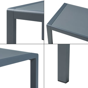 Salon de jardin 4 pièces Avise anthracite gris foncé casa.pro