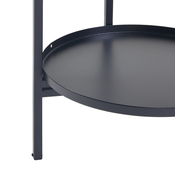 Pflanzenständer Tuusula 3er Set Metall Schwarz [en.casa]