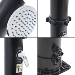Douche solaire de jardin Kebomi 216 cm 18 L casa.pro