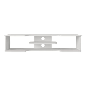 Mobile Porta TV Yrela da Parete con Ripiano 120 x 30 x 26 cm - Bianco [en.casa]