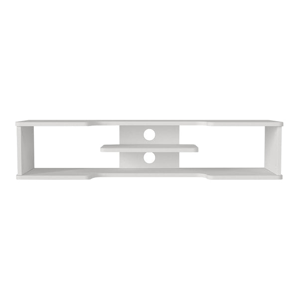 Mobile Porta TV Yrela da Parete con Ripiano 120 x 30 x 26 cm - Bianco [en.casa]