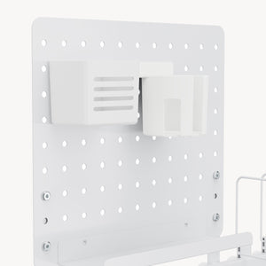 Organiseur de bureau Sauda acier 50 x 50 cm blanc [en.casa]