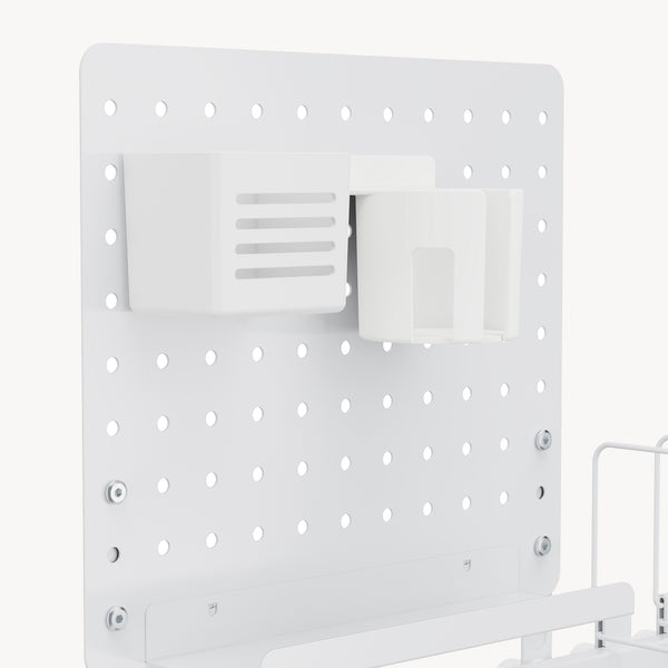 Organiseur de bureau Sauda acier 50 x 50 cm blanc [en.casa]