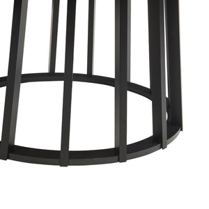 Table basse de salon Buzzard 90 x 45 cm effet béton noir [en.casa]
