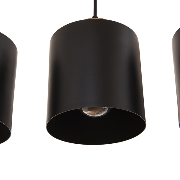 Hängeleuchte Posdand 130x90x14 cm Holz/Schwarz [lux.pro]