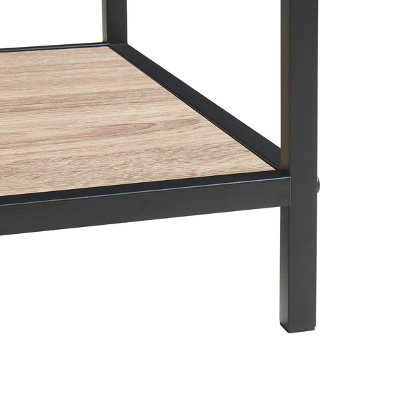 Table console Belana 110 x 40 x 80 cm noir effet chêne [en.casa]