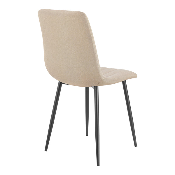 Ensemble de salle à manger Fitjar pour 4 personnes effet béton / marron clair [en.casa] 