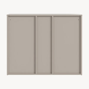 Armoire à dossiers Kliri métallique 100 x 32 x 81 cm couleur camel [en.casa]