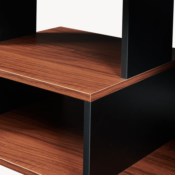 Table basse Trond 80x40x42 cm Noir/Noyer [en.casa]