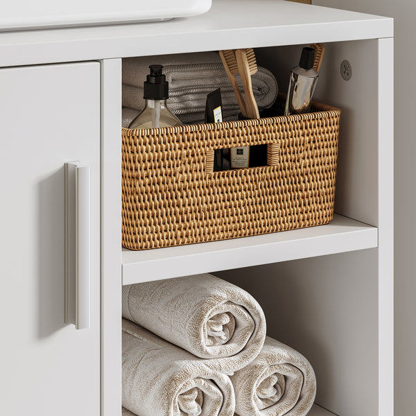 Meuble sous-vasque Kulaik 51 x 60 x 32 cm blanc [en.casa]