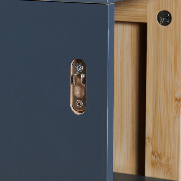 Armoire murale Svanes 60x30x20 cm Gris foncé/Nature [en.casa]