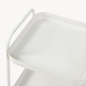 Chariot de service Kelevn 67 x 33 x 31 cm acier gris [en.casa]