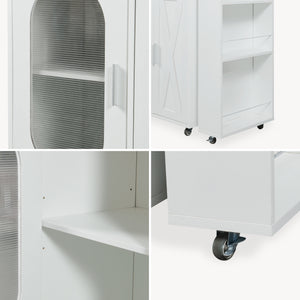 Table de bar extensible Kudebola 115 x 40 x 94 cm effet chêne / blanc [en.casa]
