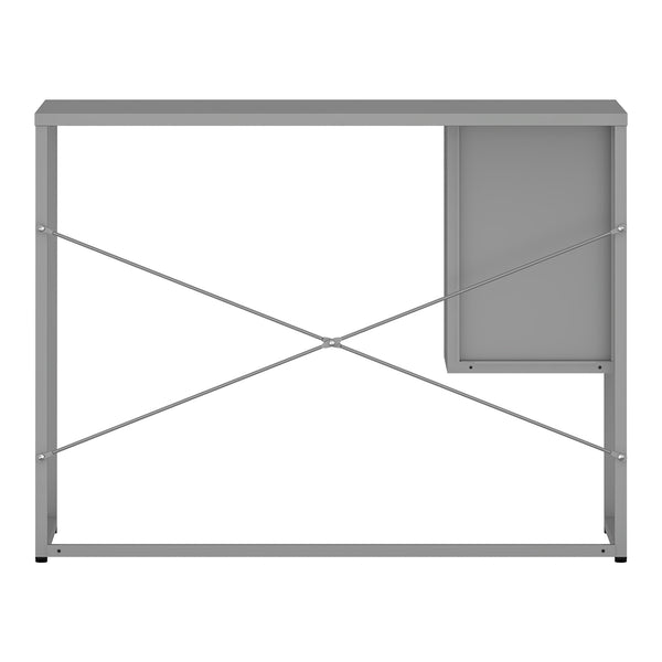 Bureau Sund acier 75 x 100 x 50 cm gris [en.casa]