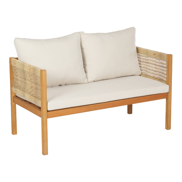 Salon de jardin 4 pièces Cannole bois d'acacia naturel beige casa.pro