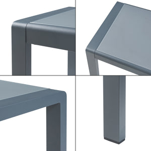 Outdoor-Sesselset mit Tisch Avise 3-tlg. Aluminium [casa.pro]