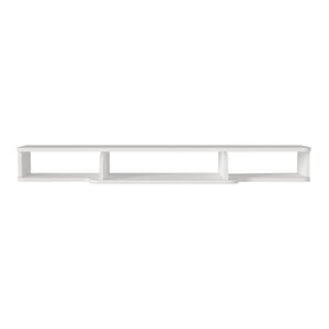 Meuble TV Aar mural 135 x 30 x 16 cm blanc [en.casa] 