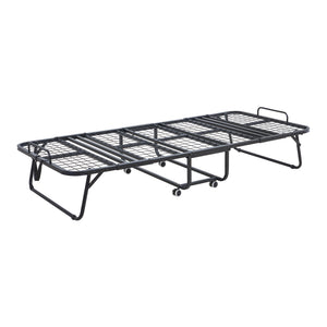 Letto Pieghevole Borjavle con Materasso in Schiuma a Memoria 90x200 cm Brandina Singola con Rotelle [en.casa] 