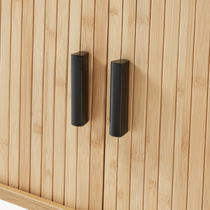 Scarpiera con cuscino Tvedestrand 50x80x40 cm Bambù/Beige [en.casa]