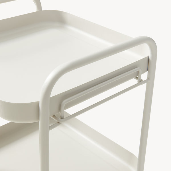 Chariot de service Kelevn 67 x 33 x 31 cm acier gris [en.casa]