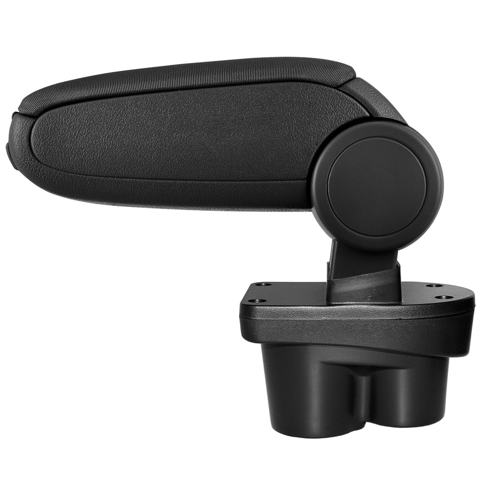 Accoudoir central sur mesure pour Opel Corsa E à partir de 2014 - Repose-bras avec compartiment de rangement - rembourré - noir - gris [pro.tec] - premiumXL