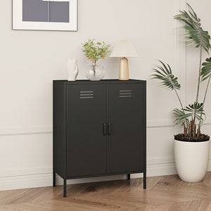 Armoire métallique Pyhäranta acier 102 x 80 x 40 cm [en.casa]