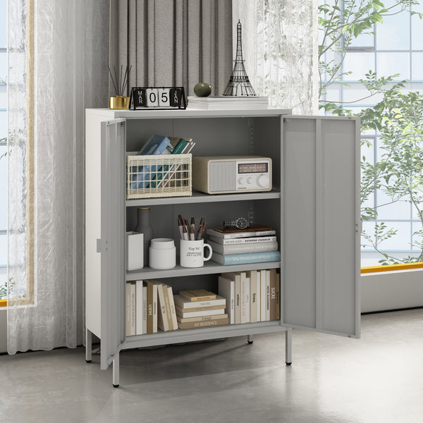 Aktenschrank Hailuoto Stahl [en.casa]