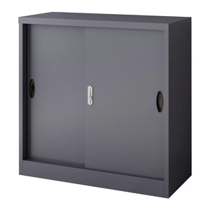 Armadietto da Ufficio Rieti 90x40x90 cm Ante Scorrevoli - Vari Colori [en.casa]