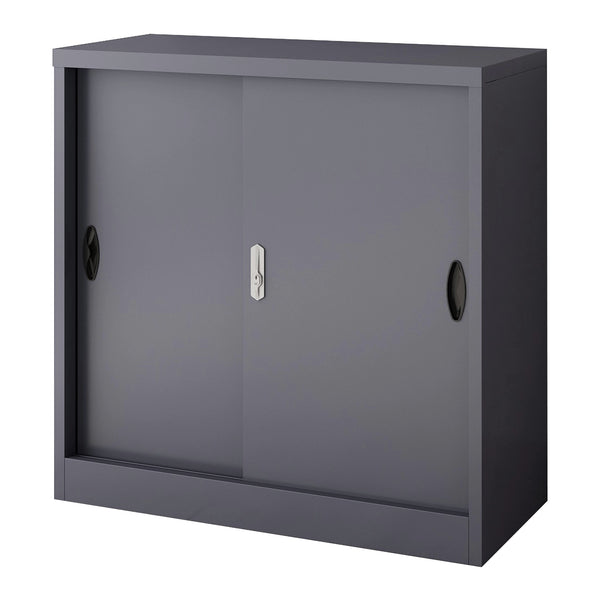 Armadietto da Ufficio Rieti 90x40x90 cm Ante Scorrevoli - Vari Colori [en.casa]