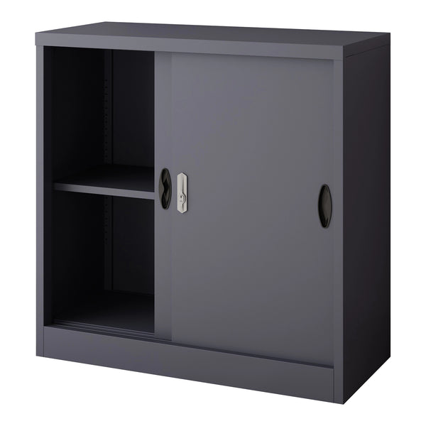 Armadietto da Ufficio Rieti 90x40x90 cm Ante Scorrevoli - Vari Colori [en.casa]