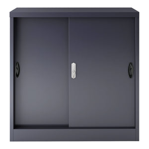 Armadietto da Ufficio Rieti 90x40x90 cm Ante Scorrevoli - Vari Colori [en.casa]
