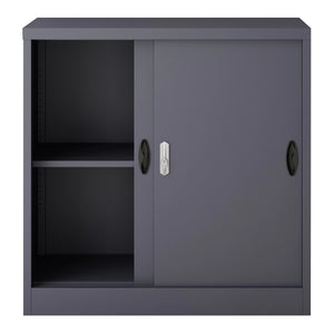 Armadietto da Ufficio Rieti 90x40x90 cm Ante Scorrevoli - Vari Colori [en.casa]