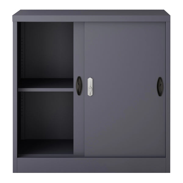 Armadietto da Ufficio Rieti 90x40x90 cm Ante Scorrevoli - Vari Colori [en.casa]