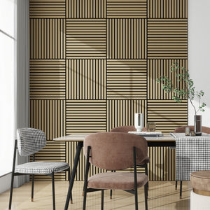 Set Vang Pannelli Murali 3D Fonoassorbenti NEU.HOLZ