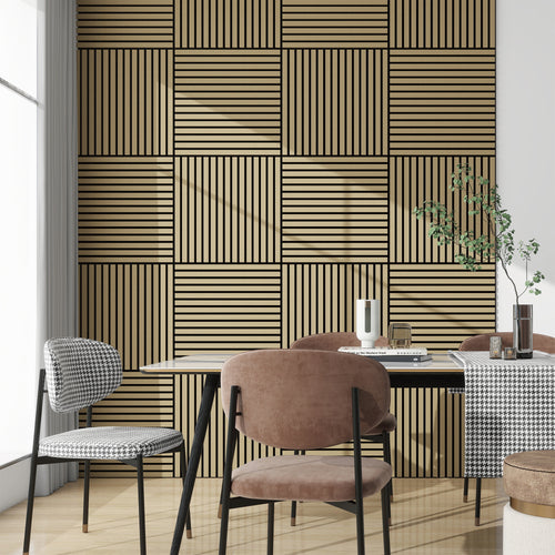 Set Vang Pannelli Murali 3D Fonoassorbenti NEU.HOLZ