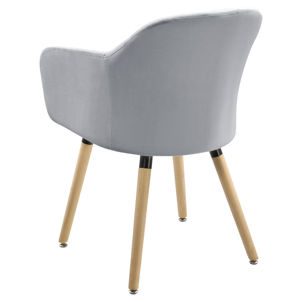 Chaise Dover Imitation Velours avec Accoudoirs  83 x 58 x 57 cm plusieurs couleurs [en.casa]
